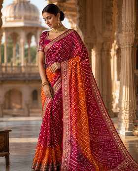 Bandhani Sarees
