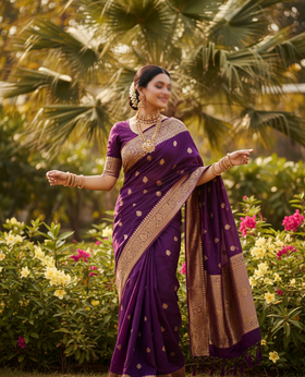 Purple Sarees