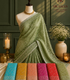 Chiffon Tie-Dye Print Saree with Hand Gota Patti Work and Wide Gota Border – Festive Wear with Blouse Piece