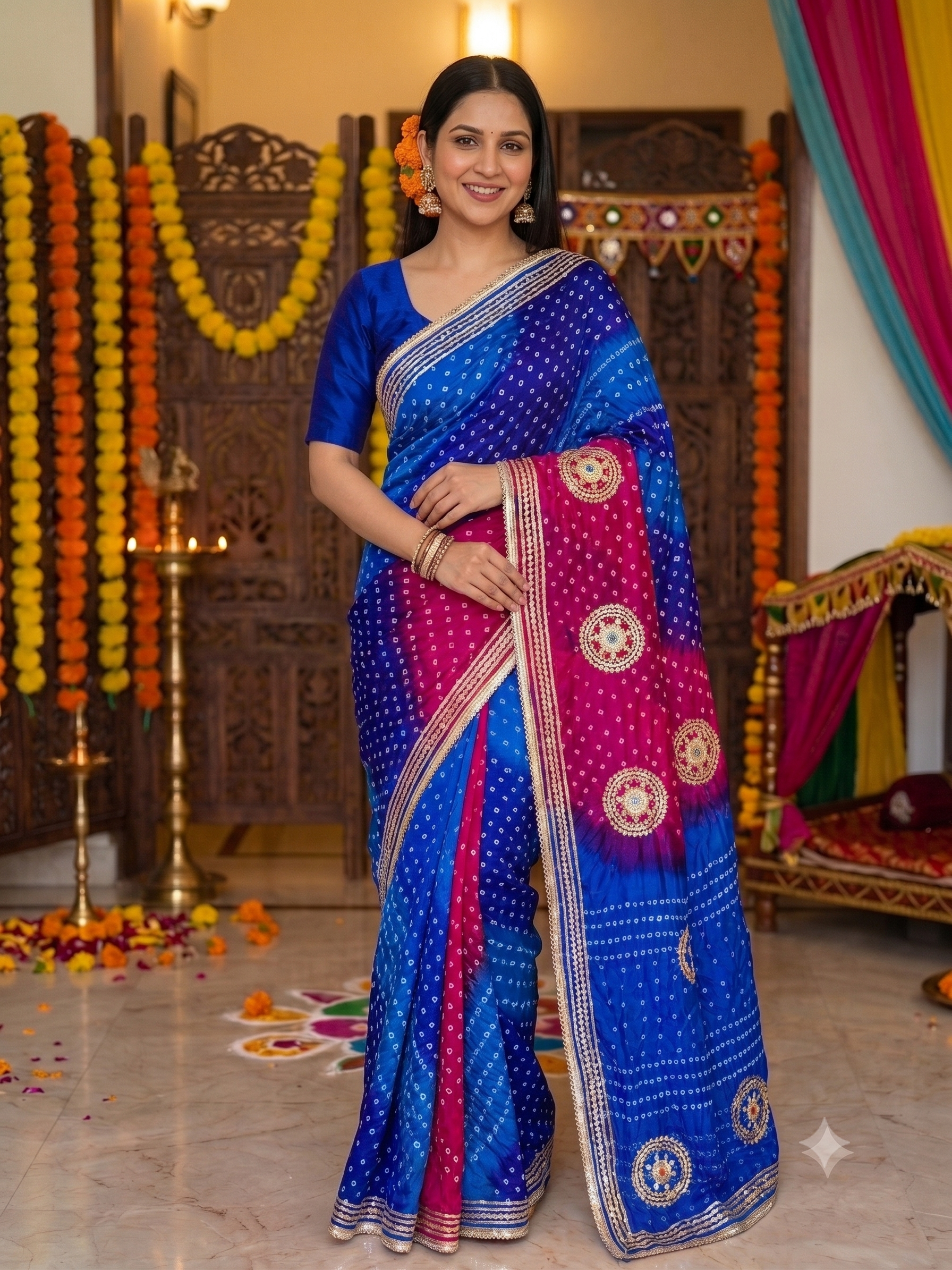 Royal Blue & Pink