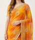 Leheriya Print Chiffon Saree with Gota Patti Work - Rajasthani Party Wear