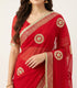 Chiffon Gota Patti Saree with Chakra Motifs and Gota Lace Border – Festive Wear with Blouse Piece