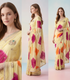 Jaipuri Chiffon Tie-Dye Saree with Zari Sequin Elephant Motifs – Festive Wear with Blouse Piece