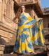 Organza Tie-Dye Saree with Mirror & Thread Work