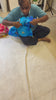 Shimmer chiffon tie-dye saree with zari embroidery buti — video