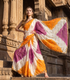 Jaipuri Chiffon Hand Dyed Saree with Jaipuri Line Embroidery – Festive Wear with Blouse Piece
