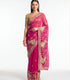 Rajasthani Gota Patti Chiffon Saree with Mor Peacock Motifs - Party Wear