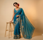 Rajasthani Gota Patti Chiffon Saree with Hathi and Tree Motifs - Party Wear