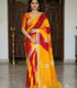 Bandhani Print Silk Blend Saree with Gota Patti Work - Party and Festive Wear
