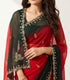 Georgette Dual Tone Shaded Saree with Hand Gota Patti, Stone Work and Cut Work Border